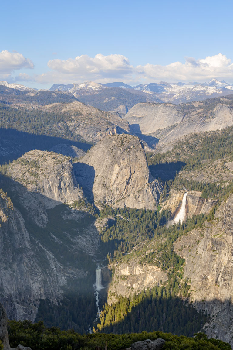 yosemite falls sunrise or sunset at glacier point