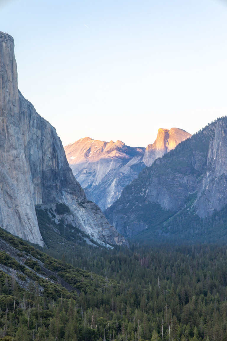 yosemite valley sunset tunnel view